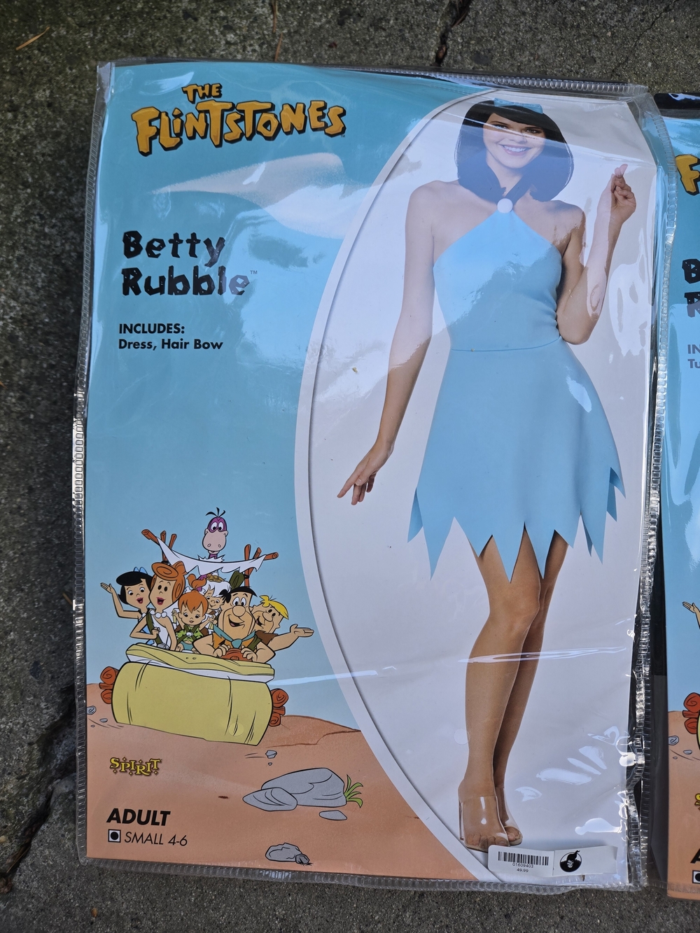 Betty Rubble Kids One-Piece Costume - Light Blue